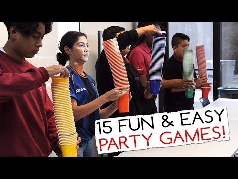 15 Fun &amp; Easy Party Games For Kids And Adults (Minute to Win It Party)