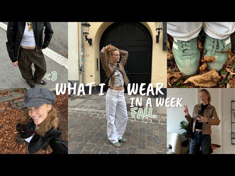 What I wear in a week // Copenhagen/scandi style🍁