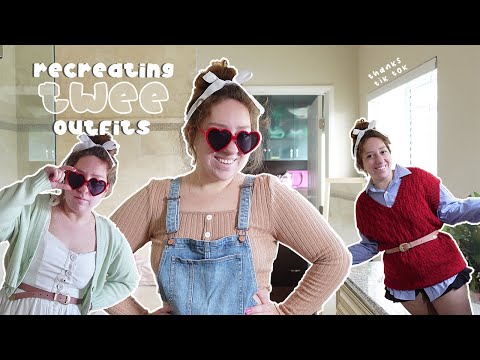 recreating twee outfits (without getting anything new) | TIK TOK INSPIRED