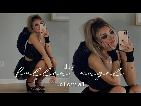 DIY DARK ANGEL COSTUME 🖤 | easy last minute