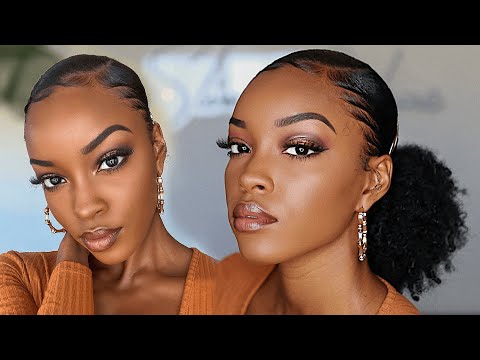 SLICK LOW PONY ON NATURAL HAIR | Slim Reshae