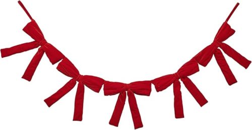 Red bow garland from amazon