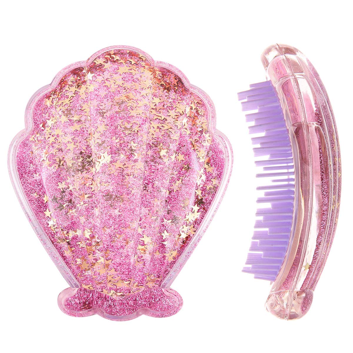 Seashell hairbrush from Amazon