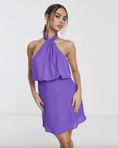 Asos Purple Halterneck