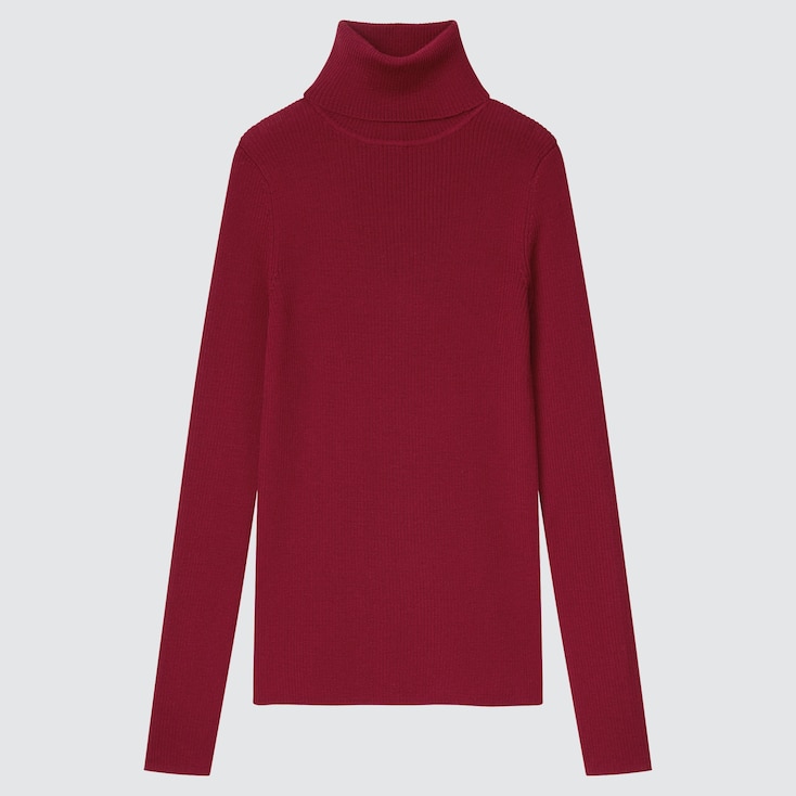 Burgundy turtleneck