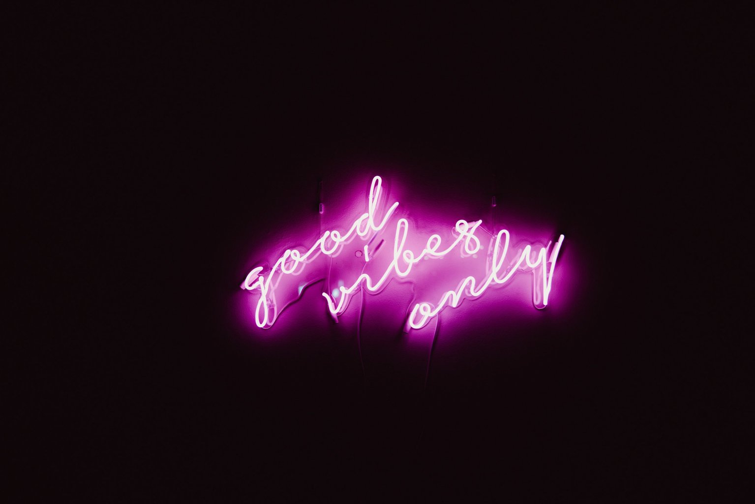 Neon sign photo from unsplash