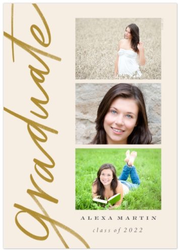 Walgreens multi photo graduation announcement