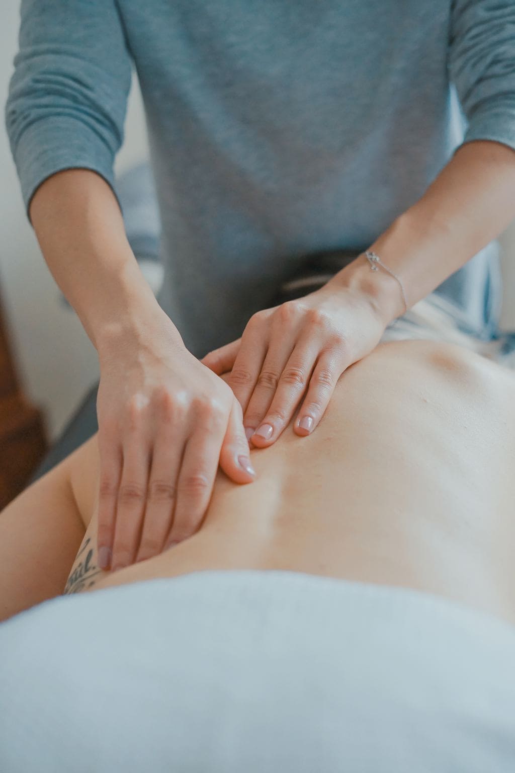 Photo of someone getting a massage