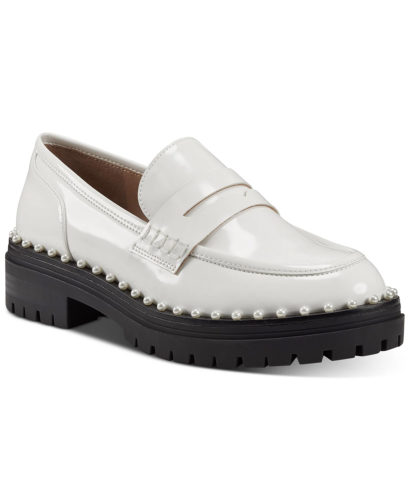 Lug Sole Studded Loafers