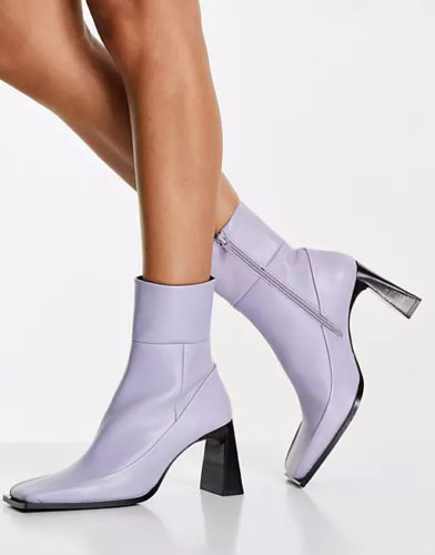 Topshop Purple Ankle Boots