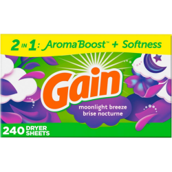 Gain moonlight breeze dryer sheets