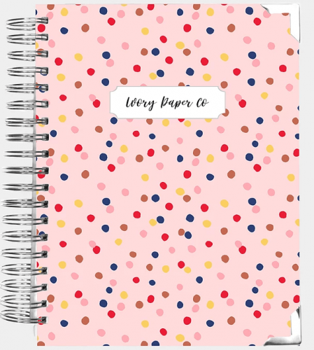 Cute planners 2021 - Polka dot planner from Ivory Paper Co