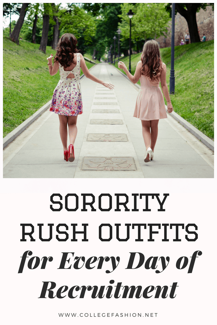 Sorority rush outfits for every day of recruitment - what to wear for sorority rush