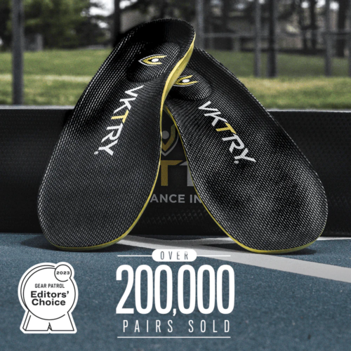 VKTRY gold performance insoles for athletes