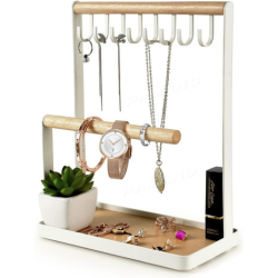 White tabletop jewelry organizer fom Amazon